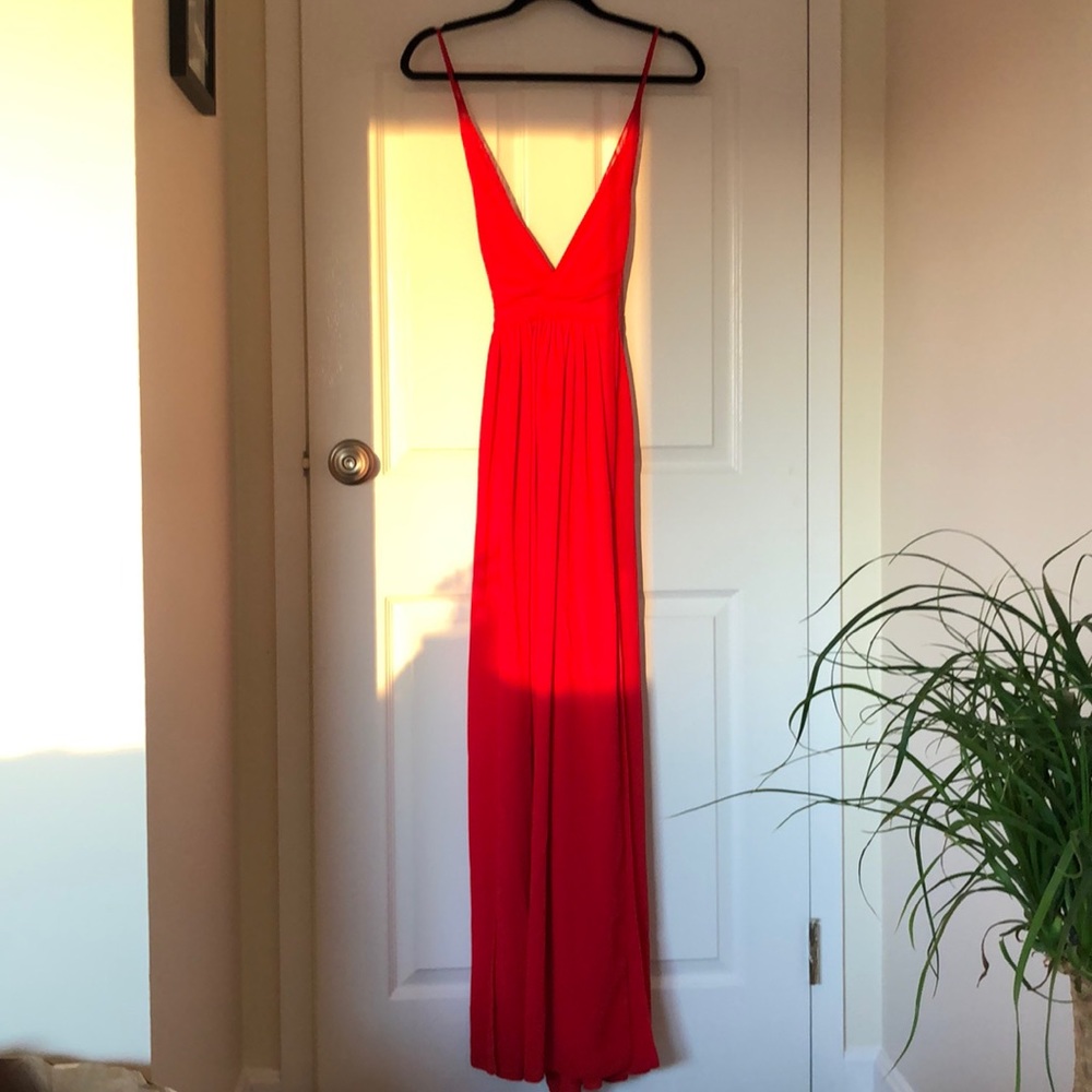 House of CB London Red Maxi Dress Small